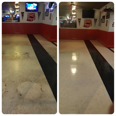 Floor stripping in Fresno, CA by Cleanup Man